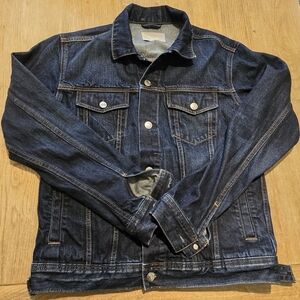 Everlane Mens Dark‎ Wash Denim Jacket Sz S EUC